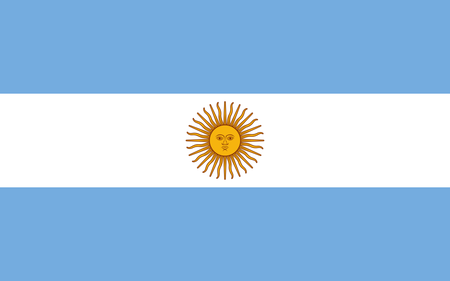 Bandeiras da América do Sul em COQUINHOS